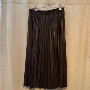Max Studio Dark Brown A-Line Skirt